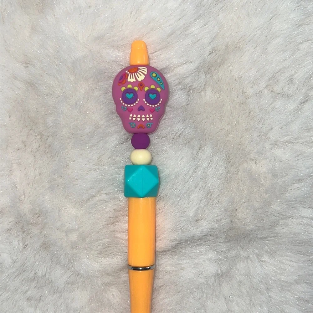 Colorful Sugar Skull Pen